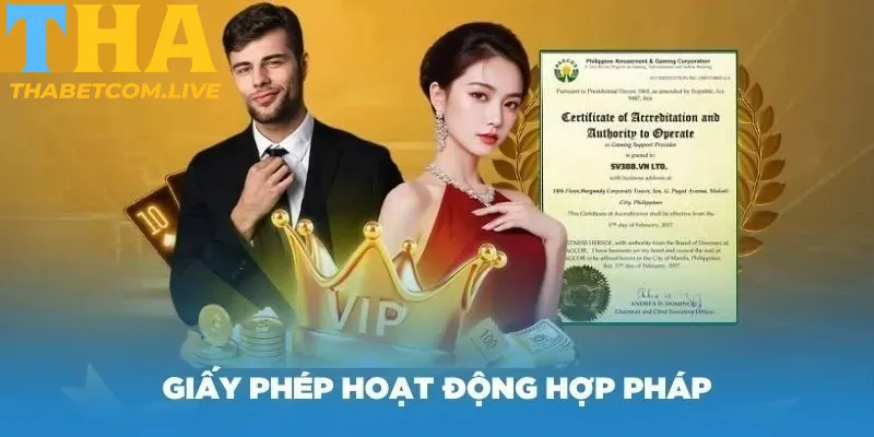 THABET sở hữu giấy phép từ tổ chức uy tín